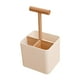 thumbnail image 3 of Caja de almacenamiento de cocina Organizador de almacenamiento de escritorio Almacenamiento multiusos que ahorra espacio Blanco, 3 of 9