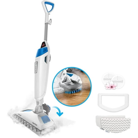 Bissell Power Fresh Steam Mop, Floor Steamer, Tile Cleaner, and Hard Wood Floor Cleaner, Blue Powerfresh
