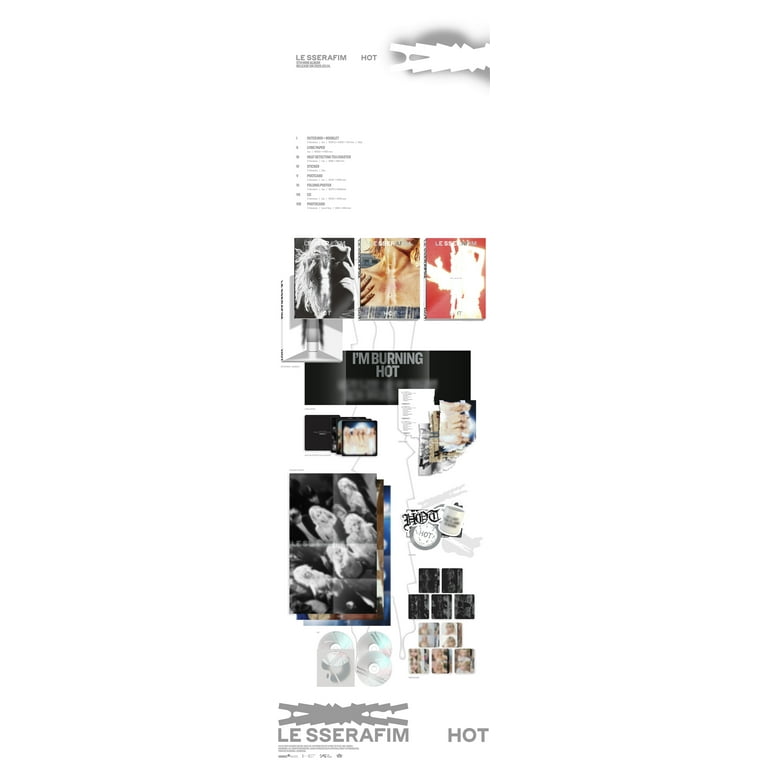Amazon.com: LE SSERAFIM HOT All Set [Photobook 3 Ver +