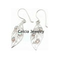 thumbnail image 4 of Solid 925 Sterling Silver Dangle Teardrop Earrings For Women, Natural Labradorite Round Gemstone Unique Handcrafted Earrings For Her, 4 of 4