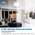 thumbnail image 5 of  MingBright Flush Mount LED Ceiling Light Fixture, 12 inch 20W 1750 Lumens Ceiling Lamp, 3000K/4000K/5000K 3 Color Temperatures, cETL Certified for Kitchen, Hallway, Bedroom, Laundry, 5 of 8