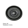 thumbnail image 3 of Unique Bargains 2Pcs Round Internal Magnet Speaker Loudspeaker 8 Ohm 2W 1.5 inch Dia Steel Shell, 3 of 3