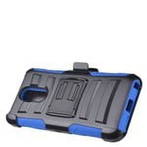 GSA Armor Stand Holster Case for LG Q7, Q7 Plus Blue & Black