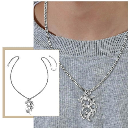 

Hop Dragon Necklace Trend Domineering Necklace Men s Neutral Retro Pendant