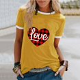 thumbnail image 2 of T-shirt Décontracté pour Femmes à Imprimé, Col Rond, Coupe Ample, Manches Courtes, Haut Blouse Chandail, 2 of 9