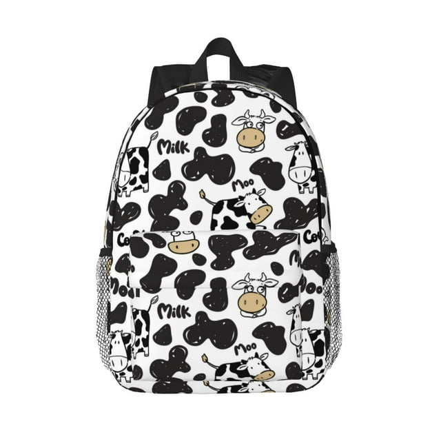 Disketp Cow Mochila Escolar de 15 Pulgadas, Mochila Ligera para Estudiantes, Viajes y Trabajo, Cómoda y Resistente para el Uso Diario