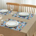 thumbnail image 3 of Basset Hound Dog and Flower Summer Placemats Table Placemats Set Of 4-Linen Kitchen Washable Placemats Table Mats 11.8"x17.7"Non-Slip Heat Resistant, 3 of 6