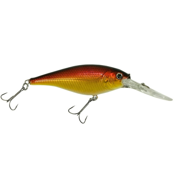Berkley Flicker Shad Fishing Lure, Black Gold Sunset, 3/16 oz