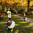thumbnail image 3 of AOMXGD Halloween Porch Geese Clothes,23 Inch Witch Hat & Dress Halloween Porch Goose Clothes For Porch Lawn Goose Statue Seasonal Yard Styling, 3 of 8