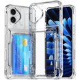 thumbnail image 2 of Transparent PC Case For iPhone 16 Pro Max 16Plus Shockproof Card Holder Phone Case for iPhone 13 14 15 Pro Max 16 Pro Cover Capa Transparent For iPhone 14, 2 of 6