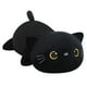 thumbnail image 1 of Peluche SQEQE con forma de gato negro pesado de 60 cm para niños y adultos, 1 of 7