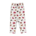 thumbnail image 4 of Xecao Birthday Cake Women's Straight Lounge Pajama Pants: The Epitome of Relaxed Sleepwear, 4 of 9