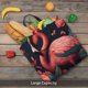 thumbnail image 5 of Fotbe Colorful Floral Flamingo Bolsa Tote con Estampado para Mujer, Bolsos con Cremallera, Bolsa de Hombro Casual de Gran Capacidad con Bolsillos Internos, 5 of 7