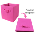 thumbnail image 3 of Purebryt Poubelle de Rangement Cube Pliable 6 Pièces, Rose, 3 of 4