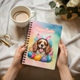 thumbnail image 3 of Happy Easter Cavalier King Charles Spaniel with Bunny Ear Headband and Flowers Spiral Bound Journal Dog Lover Gifts 5x7in Spiral Notebook - 13001, 3 of 5