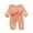 Pink, variant on Diufon Infant Baby Girls Romper Newborn Long Sleeve Ruffle Lace Button Bodysuit Solid Color Bow Tie Jumpsuit