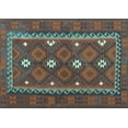 thumbnail image 1 of Ahgly Company Indoor Rectangle Oriental Light Blue Traditional Area Rugs, 2' x 3', 1 of 4