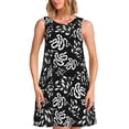 thumbnail image 1 of Balery Snake Vestidos de verano para mujer con estampado: vestido holgado sin mangas, vestido playero informal y cómodo para días calurosos., 1 of 7