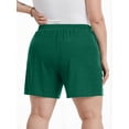 thumbnail image 2 of Gleelist Women's Plus Casual Shorts Comfy Elastic Waist Shorts Summer Short with Pockets XL-5XL, 2 of 6
