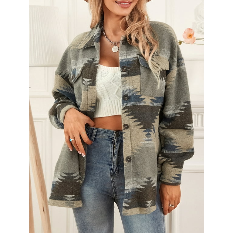 Aztec fleece jacket women's deals