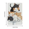 thumbnail image 2 of Charming Cat Pile Metal Wall Art Decor – Vibrant, Colorful Cats Design, Easy to Hang, Perfect for Living Room, Bedroom, Office, and Bar, Home Decoration|Cartoonish Design|Durable Wall Art, Cat Decor, 2 of 8