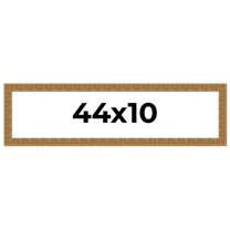 44x10 Frame Black and Gold Distressed Solid Wood Sonoma Picture Frame | 1.625 Inch Moulding Width |