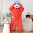 thumbnail image 2 of Big Mouth Monster Loungewear Funny Cute C Sleeping Bag Soft Onesie with Hat Birthday Gift for Women, 2 of 4