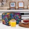 thumbnail image 6 of Yiaed Psychedelic Sunflowers Print Two Slice Bread Machine Cover, Universal Size Kitchen Appliance Cover for Bread Machine,Bread Machine Cover, 6 of 7