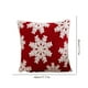 thumbnail image 2 of Funda Almohada para Festival Cojín Navideña Wdftyju Copo Nieve Grande Color Rojo, 2 of 9