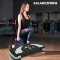 thumbnail image 5 of BalanceFrom Aerobic Step Platform Trainer with Adjustable 3-Level Risers, Black & Gray, 5 of 11