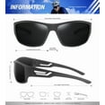 thumbnail image 4 of KALIYADI Sunglasses-Men Polarized Sports Sun-glasses: Mens Sunglasses Polarized UV Protection Driving Running Cycling Outdoor, 4 of 7