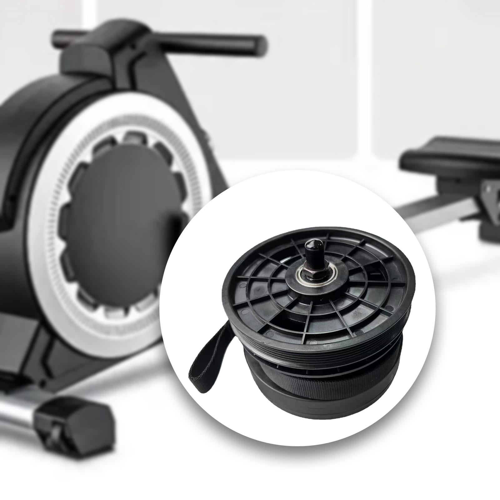 Dualoai Rowing Machine Damper Home Pulley with Belt Pull Rope Resistance