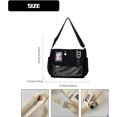 thumbnail image 5 of Sunyuer Women Ita Bag Messenger Crossbody Bag, Large Capacity Clear Window Display Shoulder Purse, Casual Multi‑Pocket Daily Commute School Travel Tote Bag, 5 of 8