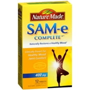 Nature Made MoodPlus SAM-e 400 mg Tablets 12 Tablets (Pack of 6)