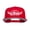 Red, variant on Demons Embroidered Cotton Snapback - Charcoal OSFM