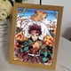 thumbnail image 3 of Lámpara de luna con pintura de luz de anime Kyojuro Rengoku Kimetsu Demon Slayer, marco de fotos LED para arte de pared de habitación, decoración de Hoom No Yaiba, regalos, 3 of 5