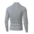 thumbnail image 4 of COMVALUE Mens Mock Neck Ribbed Knit Sweater Long Sleeve Slim Fit Casual Pullover For Daily Wear, 4 of 5