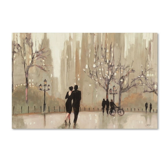 Trademark Fine Art Julia Purinton An Evening Out Neutral Canvas Wall Art - 12x19