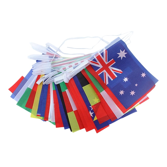 ColoMX 1 conjunto de países de la fiesta Bandera de fútbol Party Party Soccer Temed Party Banner Bandera de cuerda