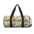 thumbnail image 2 of Easygdp Mushrooms Gnomes Travel Bag, Camping, Weekend, Carry On Overnight Duffel Bag with Shoulder Strap, 2 of 8
