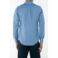 thumbnail image 4 of Gant Diamond G Men's Wool Commuter Fitted Button Down Shirt (3051362), Medium,  Hamptons Blue, 4 of 5