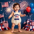 thumbnail image 2 of Jamsmile Newborn Boys Rompers Summer 4th Of July Romper Bodysuits With Towel Embroidery Independence Day Clothing Playsuits, 2 of 8