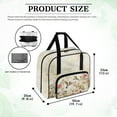 thumbnail image 6 of ZIATUBLE Floral Portable Tote Bag Hummingbird Traveling Bag with Zipper Sewing Machine Bags and Totes Dustproof Storage Bag for Handheld Sewing Machine Elastic Sewing Machine Organizer, 6 of 7