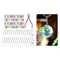 thumbnail image 4 of Juego de 251 piezas de llavero de acrílico que incluye 60 piezas de disco de acrílico 60 piezas de 70 piezas de 60 piezas de Sunnimix Llavero de acrílico, 4 of 8