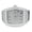 White Gold, variant on CZ Emperor Rubber Strap Iced Out Watch