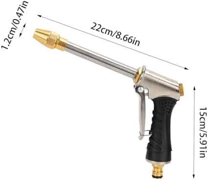 Garden Hose Nozzle with Threaded Connection, Lawn Wash Pet