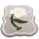 thumbnail image 3 of Alfombra de baño con diseño floral, absorbente y antideslizante., 3 of 6