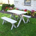 thumbnail image 4 of Pressure Treated Pine Crossleg Table with 2 Benches, 4 of 28