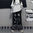 thumbnail image 1 of Pantalones Harajuku Y2k de gran tamaño para hombre, ropa de calle japonesa, pantalones de chándal coreanos, Pantalones rectos deportivos casuales estampados, 1 of 5