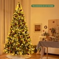 thumbnail image 4 of Gymax 9 FT Pre-lit Snow Sprayed Christmas Tree Artificial Xmas Tree w/ 8 Lighting Modes, 4 of 10